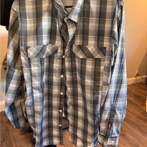 Columbia Gray Casual Button Down Shirt